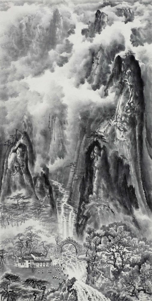 黃山人字瀑